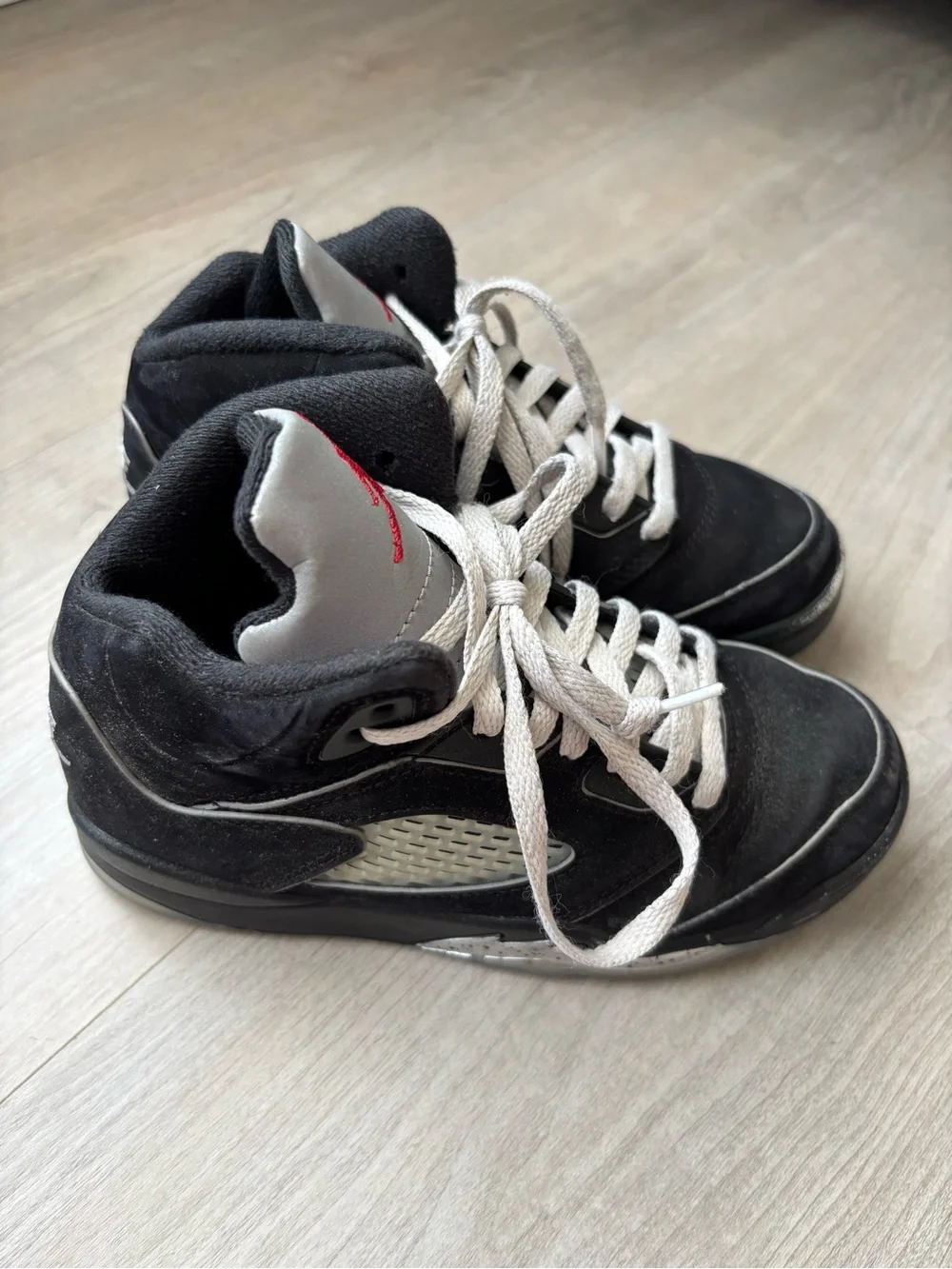 Nike Air Jordan 5 Retro Black Metallic Reimagined HF3977-001 Toddler Boy 13C